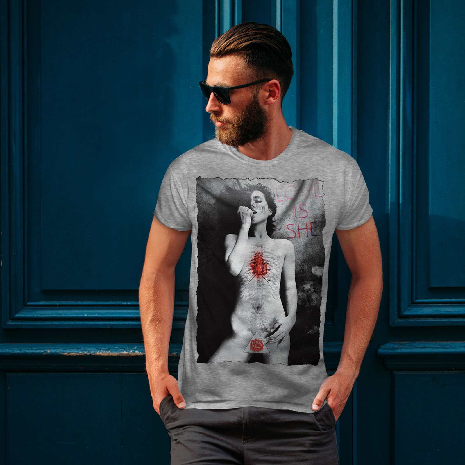 Wellcoda Girl Nude Love She Sexy Naked Mens T-shirt | eBay