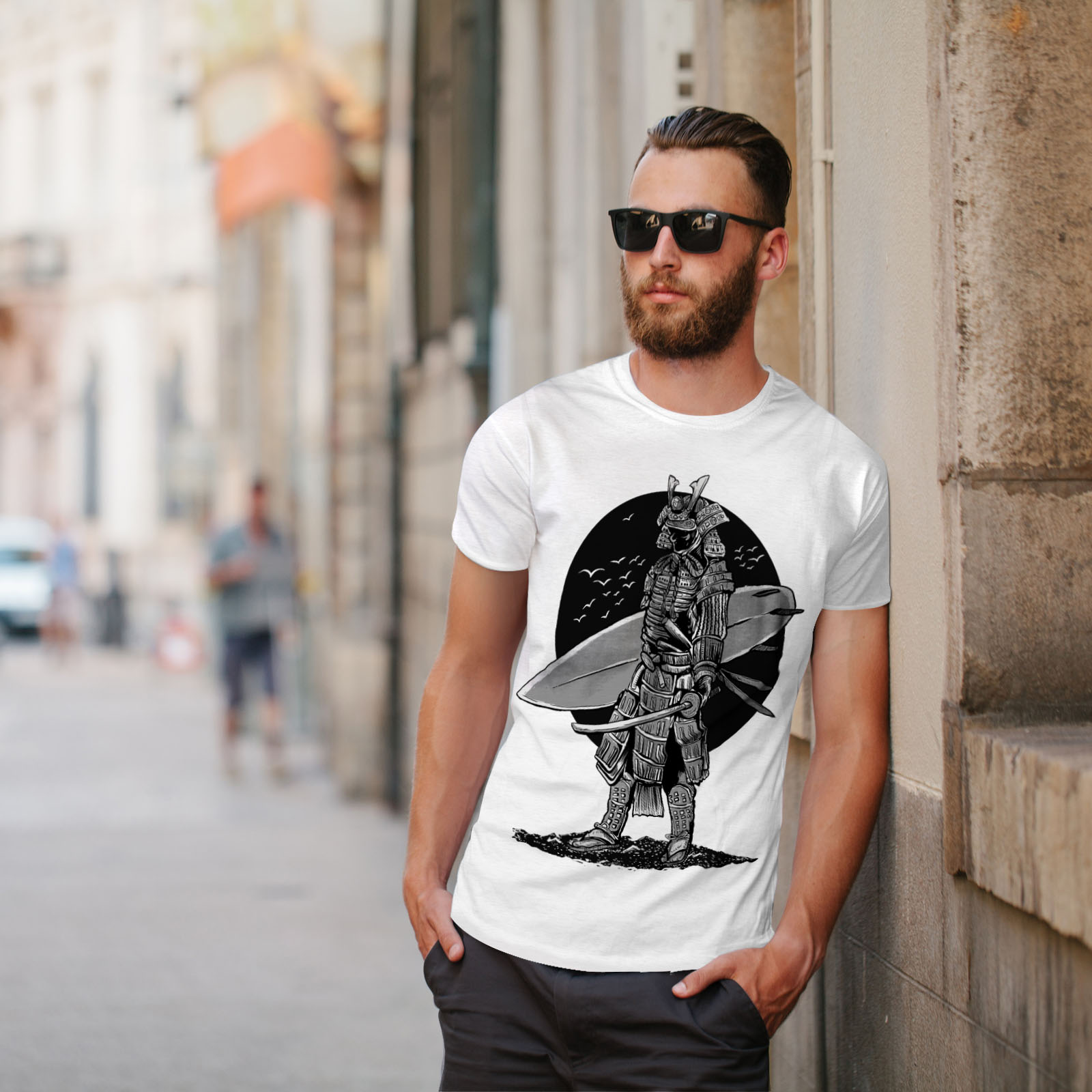 Wellcoda Warrior Surf Cool Fashion Mens T-shirt